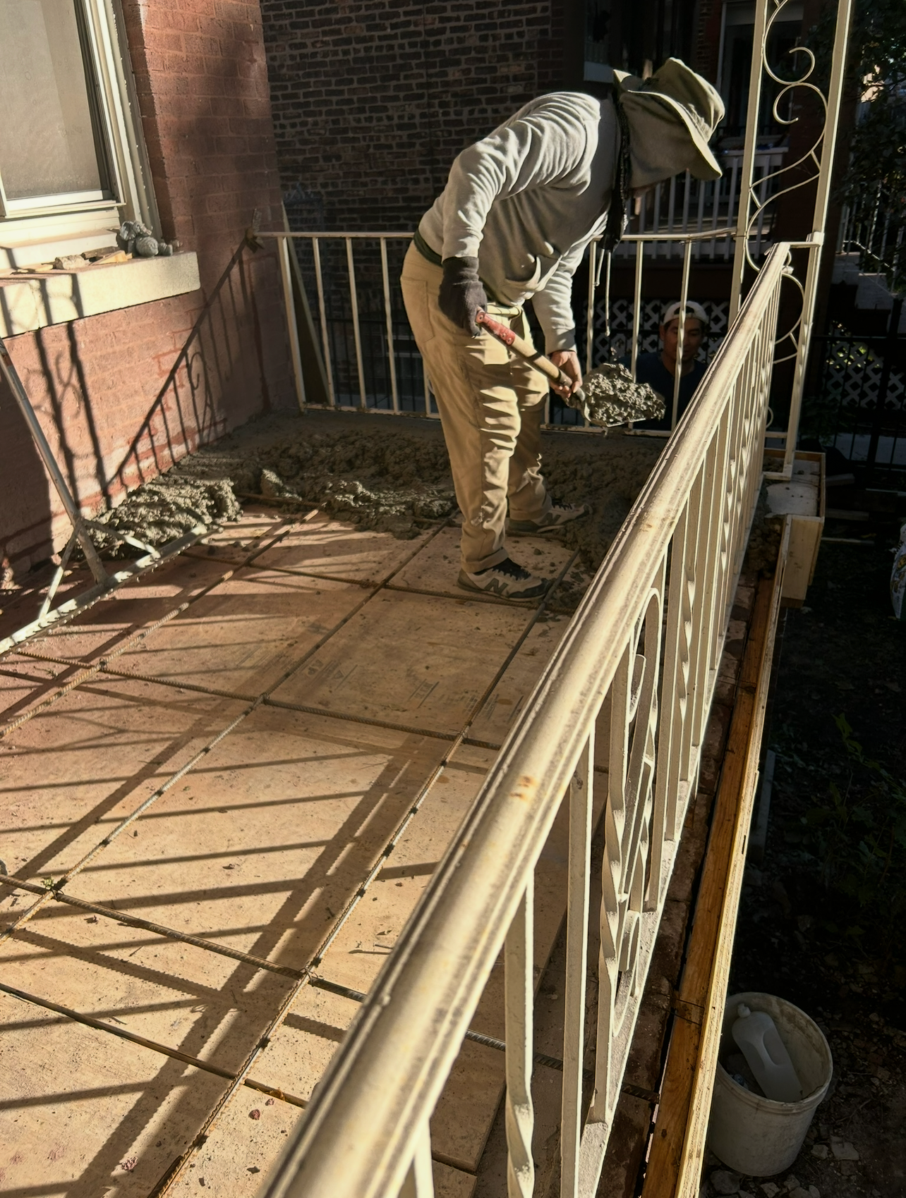Concrete porch work