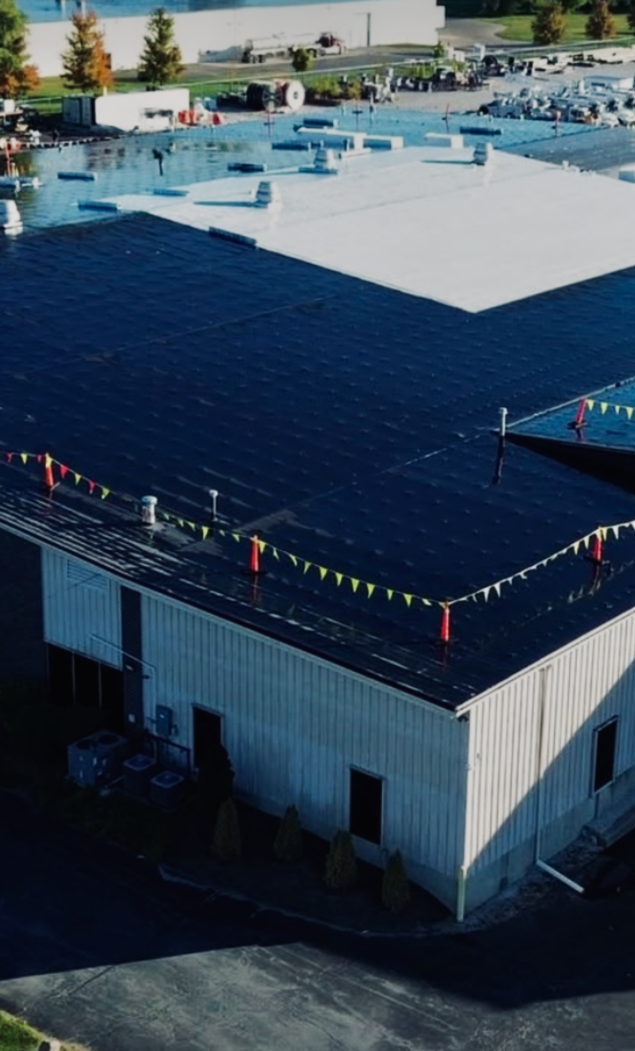 Commercial flat roof